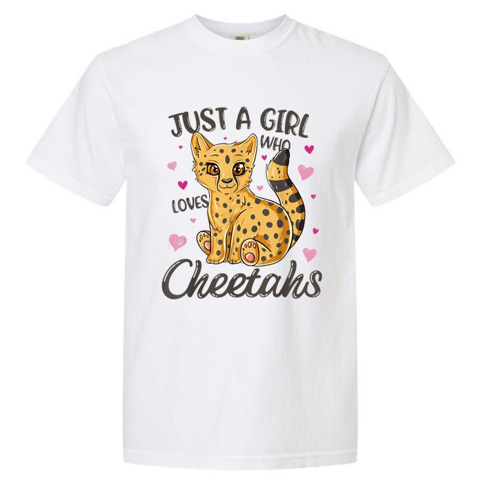 Just A Girl Who Loves Cheetahs Women Cheetah Cat Lover Gift TShirt Garment-Dyed Heavyweight T-Shirt