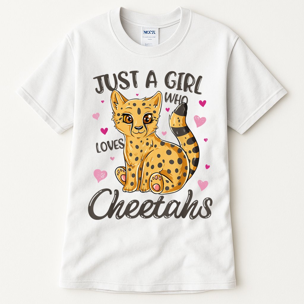 Just A Girl Who Loves Cheetahs Women Cheetah Cat Lover Gift TShirt Tall T-Shirt