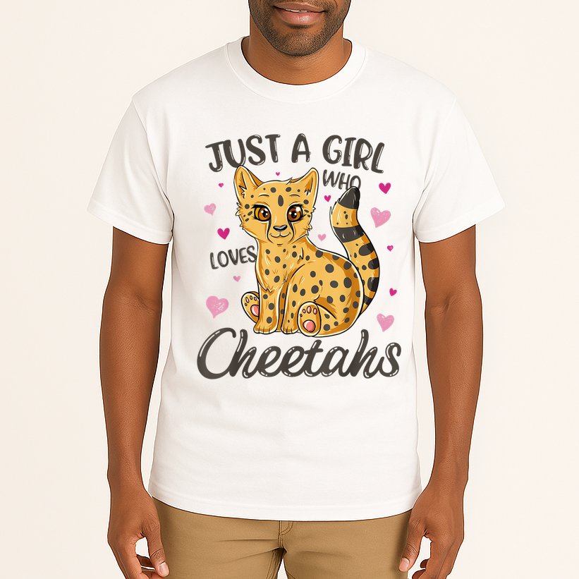 Just A Girl Who Loves Cheetahs Women Cheetah Cat Lover Gift TShirt Tall T-Shirt