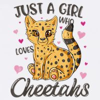Just A Girl Who Loves Cheetahs Women Cheetah Cat Lover Gift TShirt Womens Tank Top