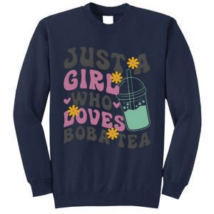 Just A Girl Who Loves Boba Tea Cute Tall Sweatshirt