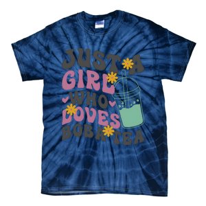 Just A Girl Who Loves Boba Tea Cute Tie-Dye T-Shirt