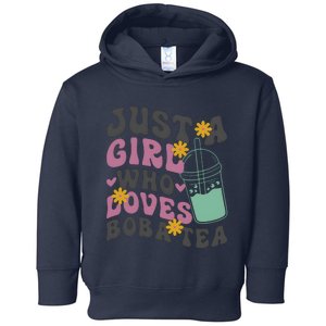 Just A Girl Who Loves Boba Tea Cute Toddler Hoodie