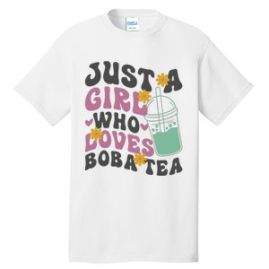 Just A Girl Who Loves Boba Tea Cute Tall T-Shirt