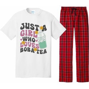 Just A Girl Who Loves Boba Tea Cute Pajama Set