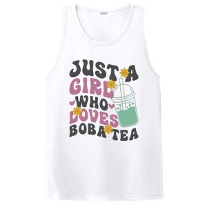 Just A Girl Who Loves Boba Tea Cute PosiCharge Competitor Tank