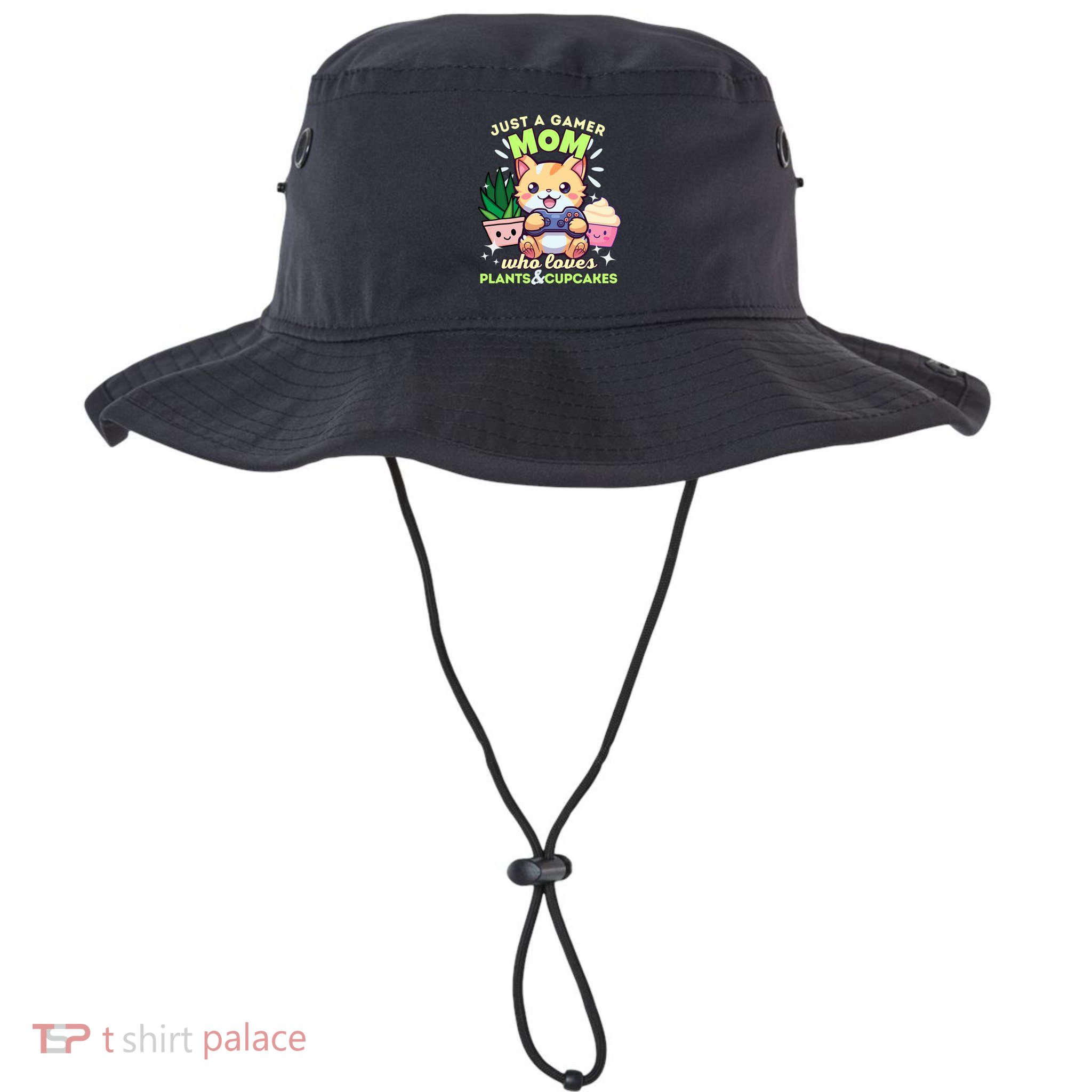 Just A Gamer Mom Who Loves Plants Cupcakes And Gaming Gift Bucket Hat
