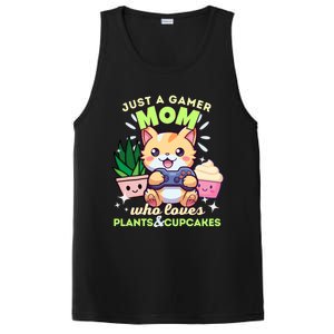 Just A Gamer Mom Who Loves Plants Cupcakes And Gaming Gift PosiCharge Competitor Tank