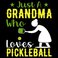 Just A Grandma Who Loves Pickleball Paddle Gift Cooling Performance Crew T-Shirt