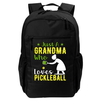 Just A Grandma Who Loves Pickleball Paddle Gift Backpack