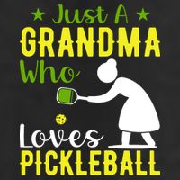 Just A Grandma Who Loves Pickleball Paddle Gift 11oz C Handle Ceramic Mug
