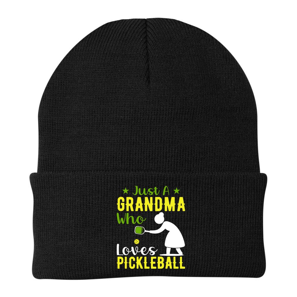 Just A Grandma Who Loves Pickleball Paddle Gift Beanie