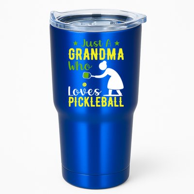 Just A Grandma Who Loves Pickleball Paddle Gift Tumbler