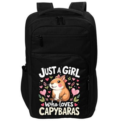 Just A Girl Who Loves Capybara Cute Animal Lover Design Impact Tech Backpack