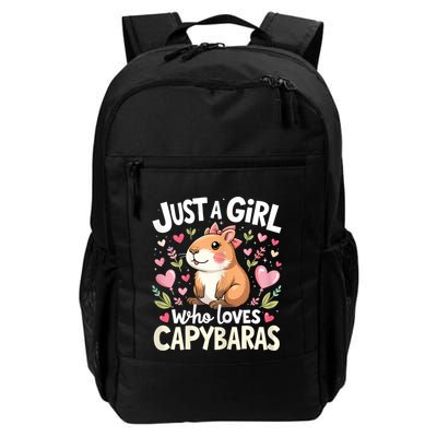 Just A Girl Who Loves Capybara Cute Animal Lover Design Backpack