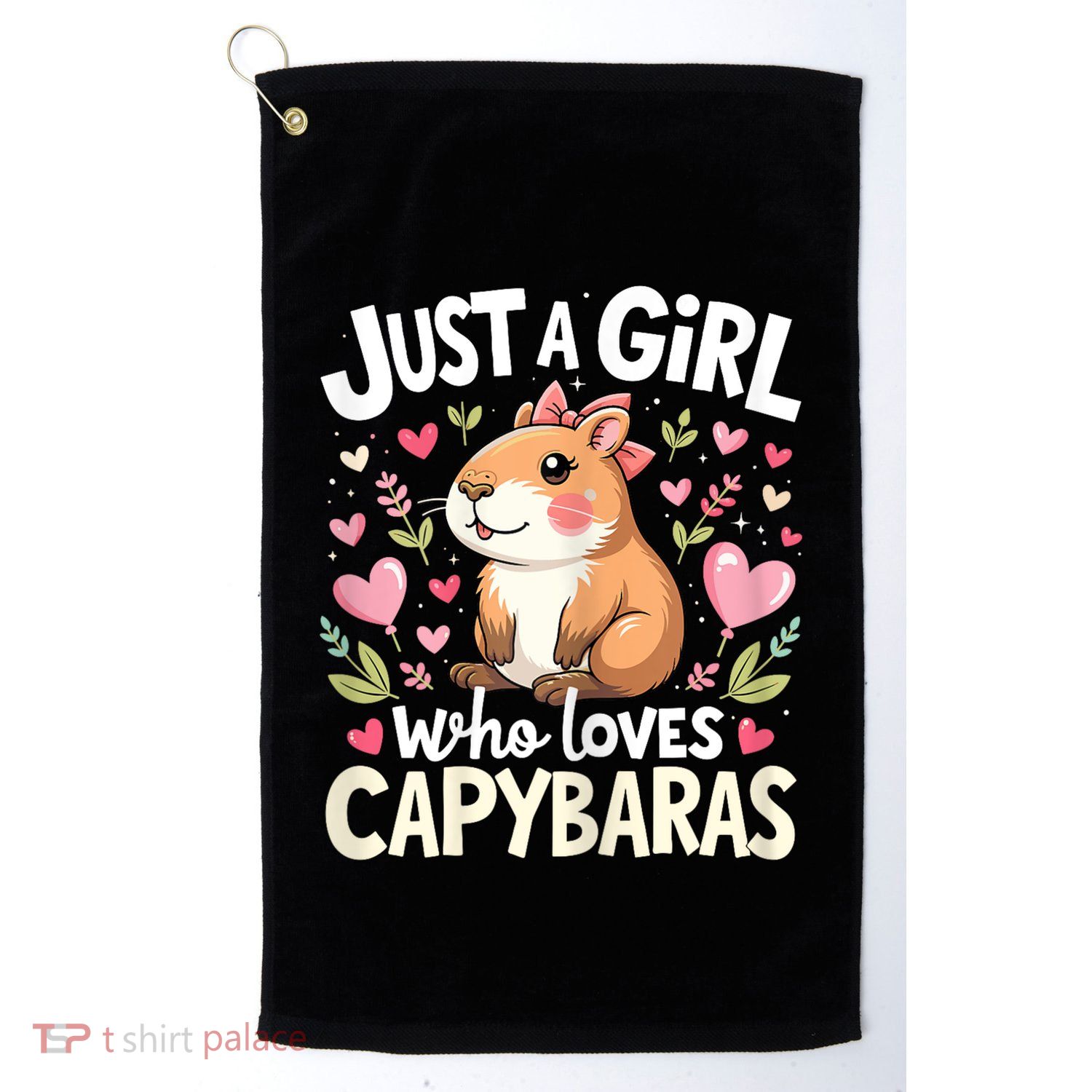 Just A Girl Who Loves Capybara Cute Animal Lover Design Golf Towel