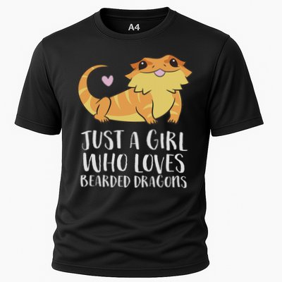Just A Girl Who Loves Bearded Dragons Lizard Reptile Performance Shirt