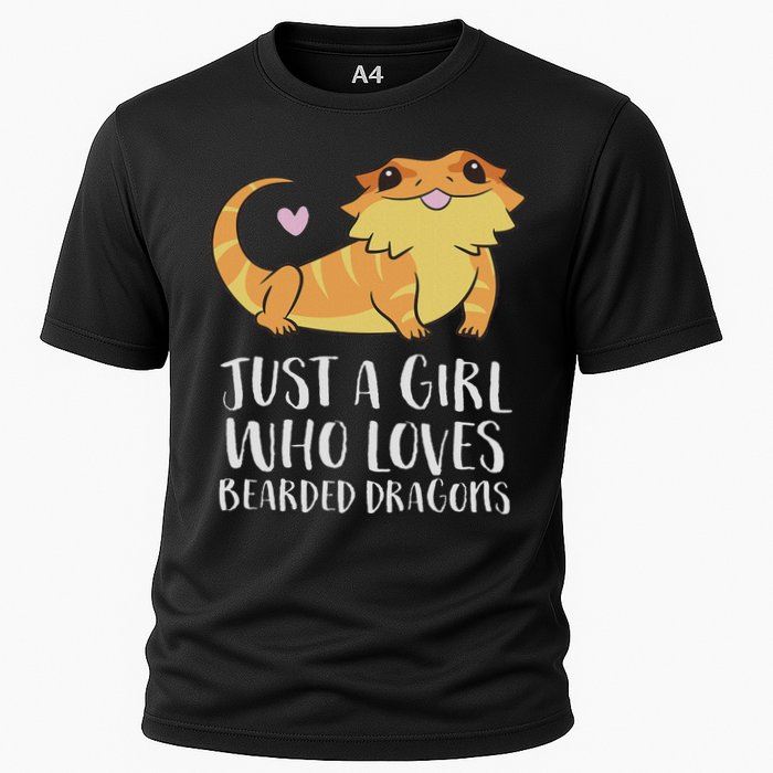 Just A Girl Who Loves Bearded Dragons Lizard Reptile Cooling Performance Crew T-Shirt
