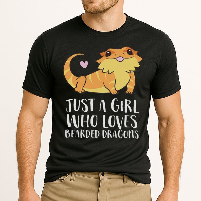 Just A Girl Who Loves Bearded Dragons Lizard Reptile Cooling Performance Crew T-Shirt