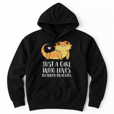Just A Girl Who Loves Bearded Dragons Lizard Reptile Hoodie