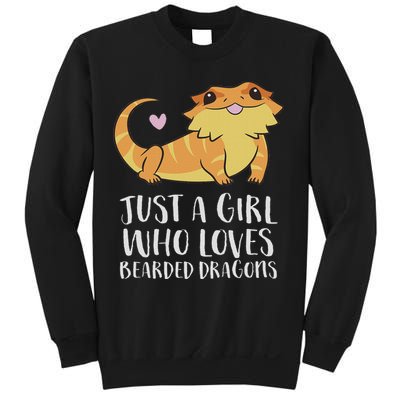 Just A Girl Who Loves Bearded Dragons Lizard Reptile Sweatshirt