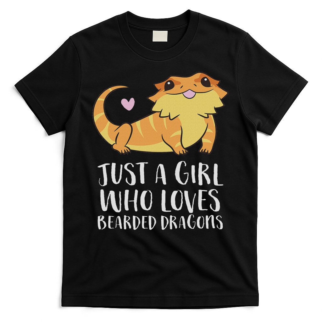 Just A Girl Who Loves Bearded Dragons Lizard Reptile T-Shirt