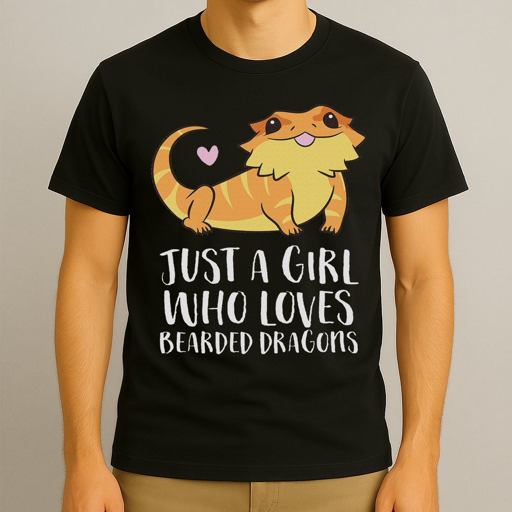 Just A Girl Who Loves Bearded Dragons Lizard Reptile T-Shirt