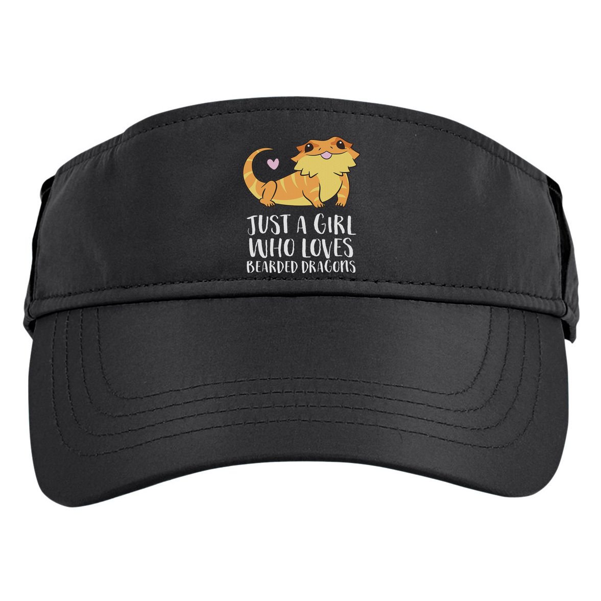 Just A Girl Who Loves Bearded Dragons Lizard Reptile Adult Drive Performance Visor