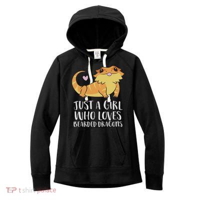 Just A Girl Who Loves Bearded Dragons Lizard Reptile Women's Fleece Hoodie