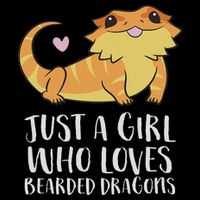 Just A Girl Who Loves Bearded Dragons Lizard Reptile 16 in Basic Backpack