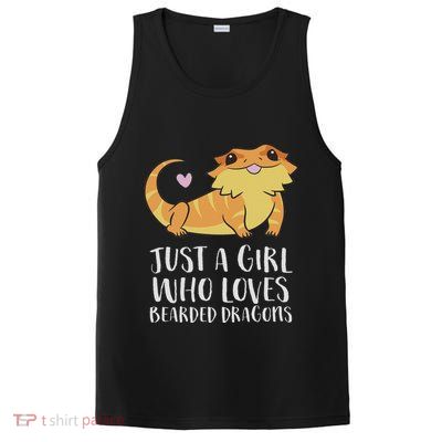 Just A Girl Who Loves Bearded Dragons Lizard Reptile PosiCharge Competitor Tank