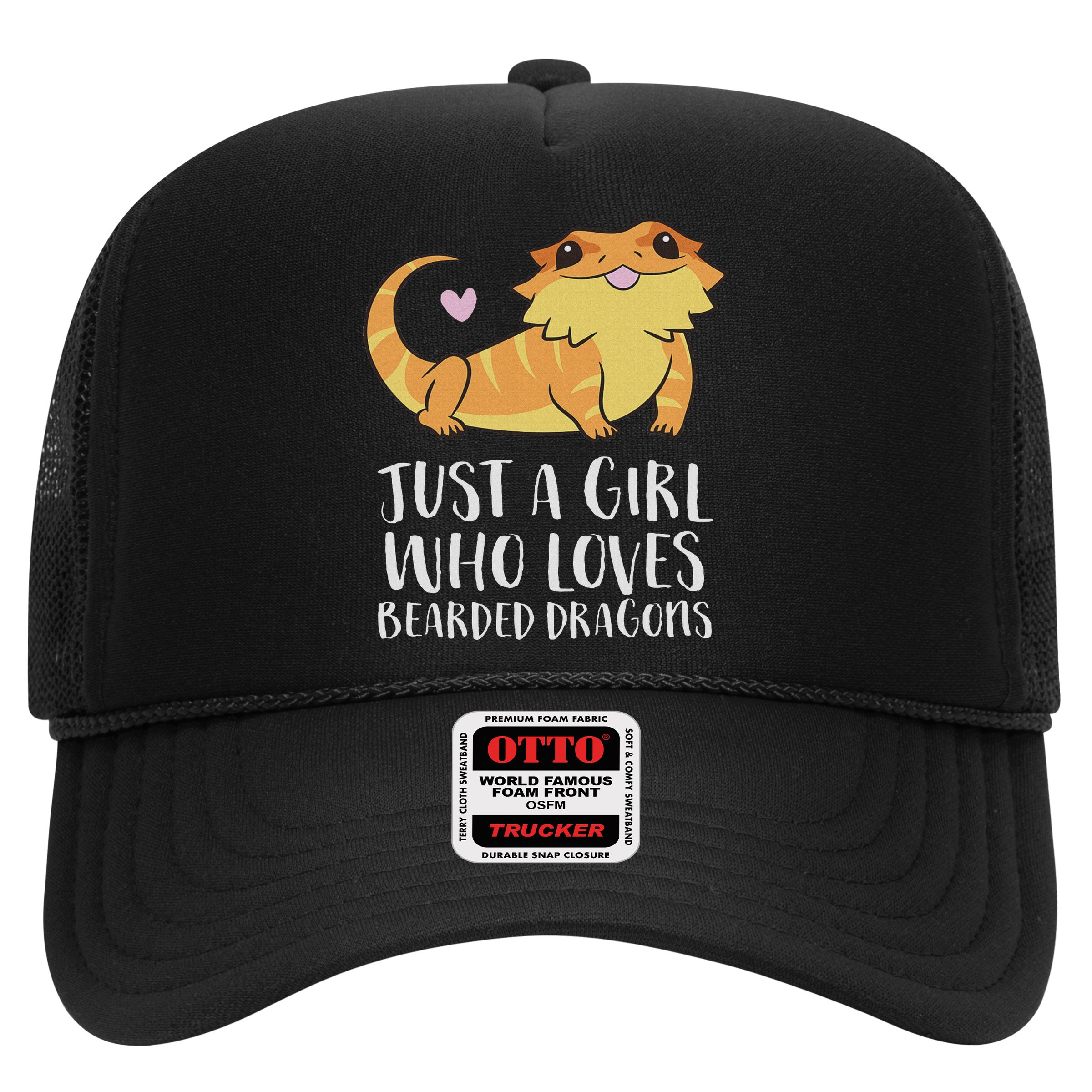 Just A Girl Who Loves Bearded Dragons Lizard Reptile Hat