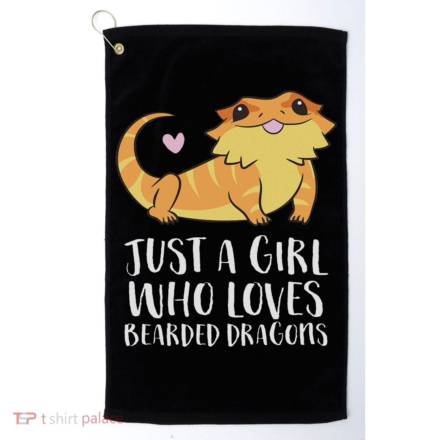 Just A Girl Who Loves Bearded Dragons Lizard Reptile Golf Towel