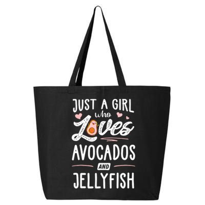 Just A Girl Who Loves Avocados And Jellyfish Gift Women. 25L Jumbo Tote