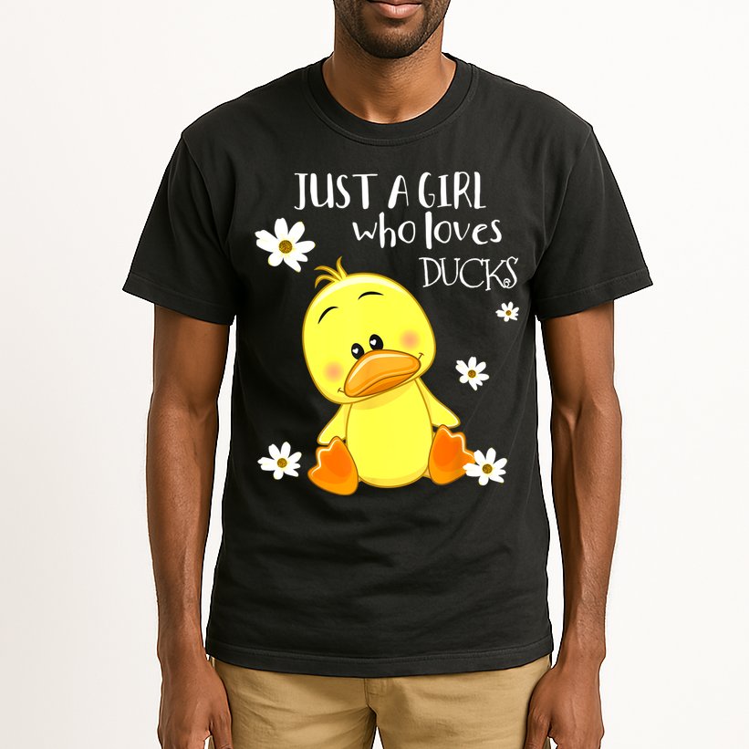 Just A Girl Who Loves Ducks Cute Duck Lover Owner Gift Tall T-Shirt