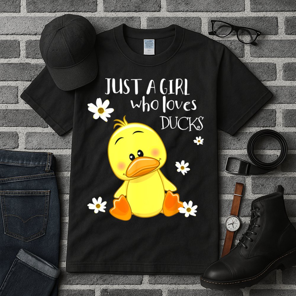 Just A Girl Who Loves Ducks Cute Duck Lover Owner Gift Tall T-Shirt