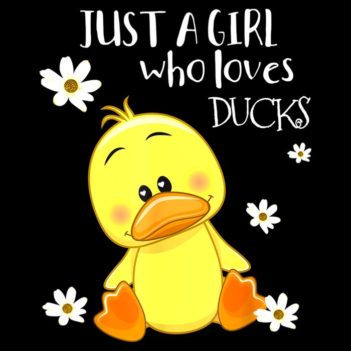 Just A Girl Who Loves Ducks Cute Duck Lover Owner Gift 16 in Basic Backpack