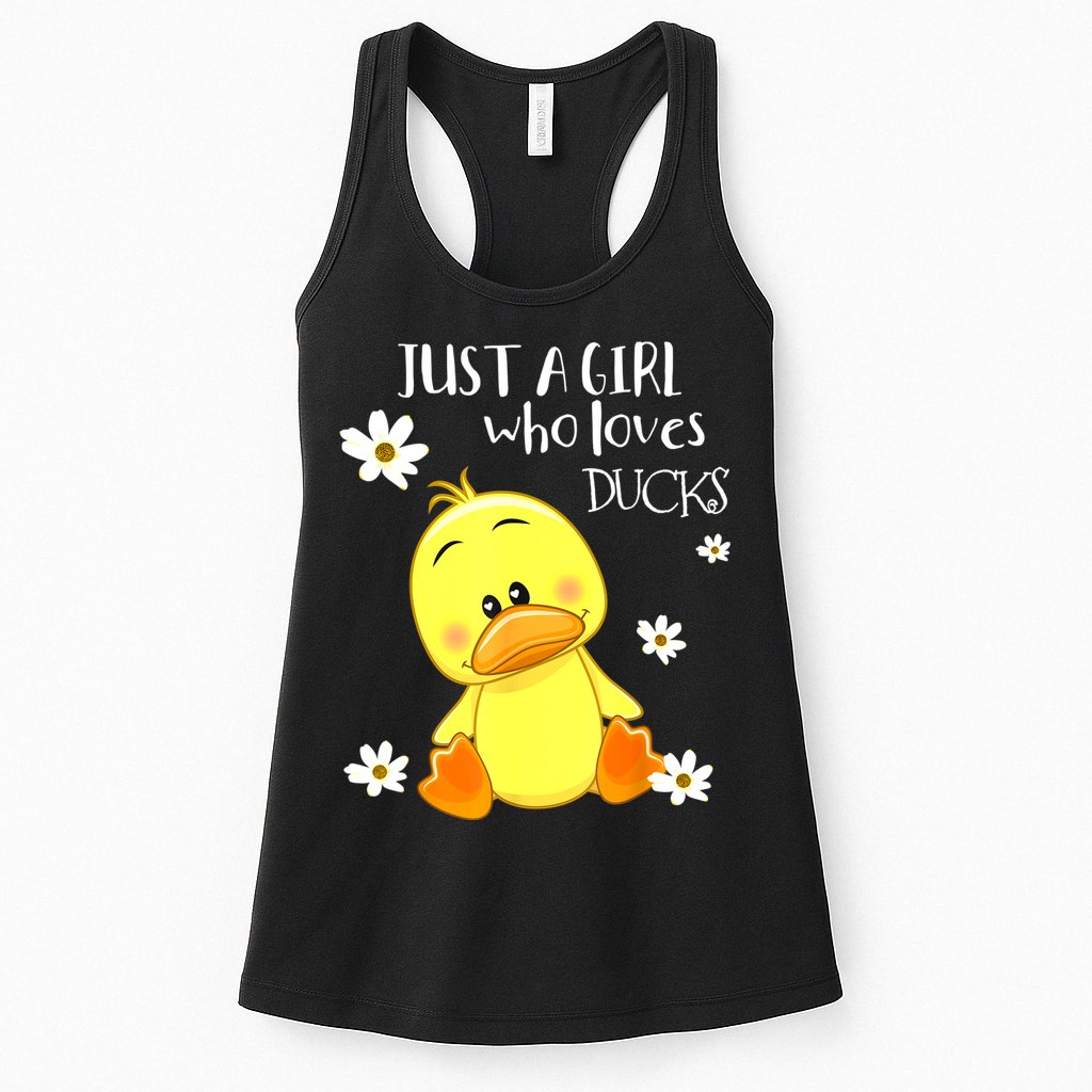 Just A Girl Who Loves Ducks Cute Duck Lover Owner Gift Womens Tank Top