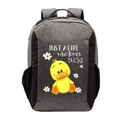 Just A Girl Who Loves Ducks Cute Duck Lover Owner Gift Vector Backpack