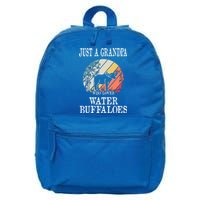 Just A Grandpa Who Loves Water Buffaloes Cute Gift 16 in Basic Backpack