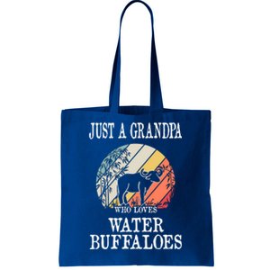 Just A Grandpa Who Loves Water Buffaloes Cute Gift Tote Bag