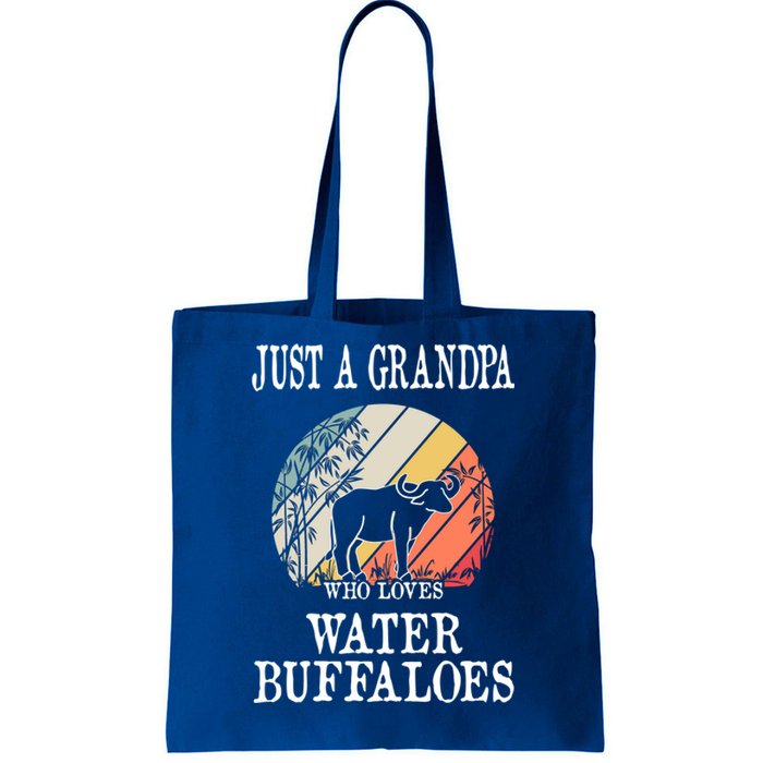 Just A Grandpa Who Loves Water Buffaloes Cute Gift Tote Bag