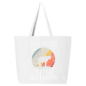 Just A Grandpa Who Loves Water Buffaloes Cute Gift 25L Jumbo Tote