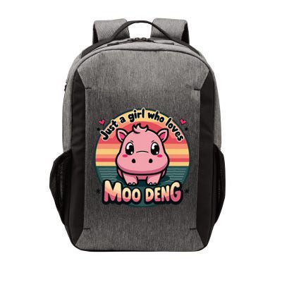 Just A Girl Who Loves Moo Deng Cute Baby Hippo Moo Deng Cute Vector Backpack