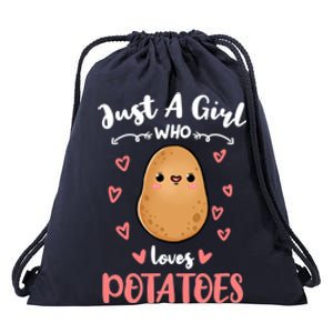 Just A Girl Who Loves Potatoes Gift Drawstring Bag