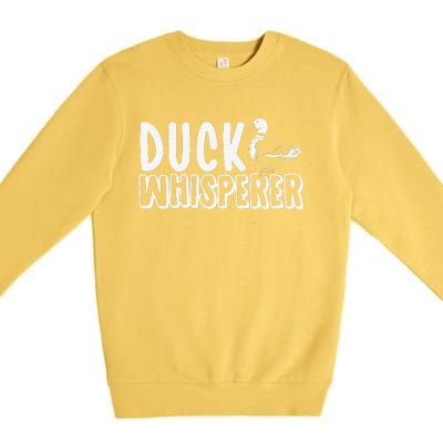 Just A Girl Who Loves Ducks Funny Duck Lover Premium Crewneck Sweatshirt