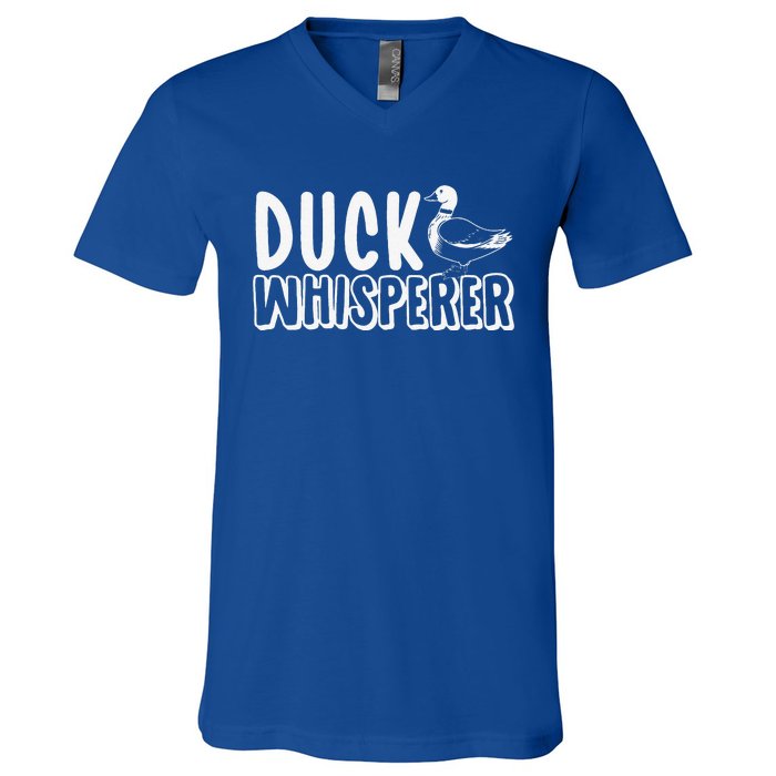 Just A Girl Who Loves Ducks Funny Duck Lover V-Neck T-Shirt