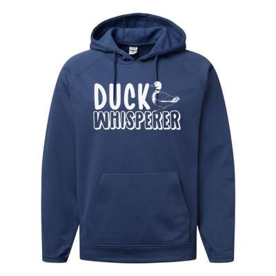 Just A Girl Who Loves Ducks Funny Duck Lover Performance Fleece Hoodie