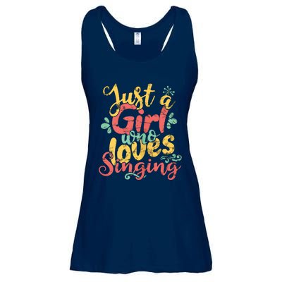 Just A Girl Who Loves Singing Gift T Ladies Essential Flowy Tank