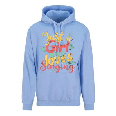 Just A Girl Who Loves Singing Gift T Unisex Surf Hoodie